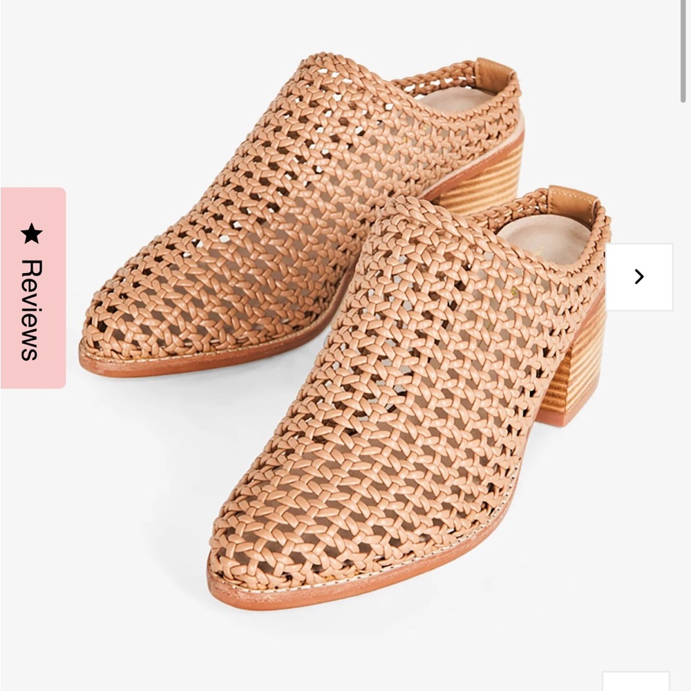 NWOT Intentionally Blank Caps Heeled Mule - Size 10, Bone